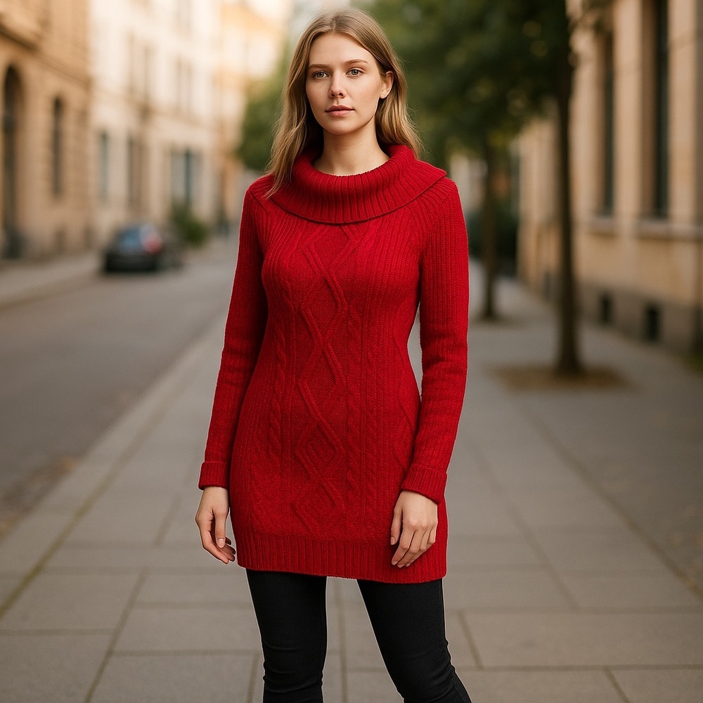 Style & Co Ribbed sweater‎ with Cowl Neck